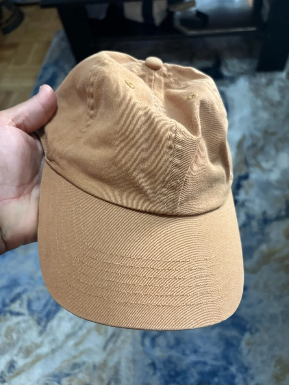 Classic Tan Cotton Baseball Cap